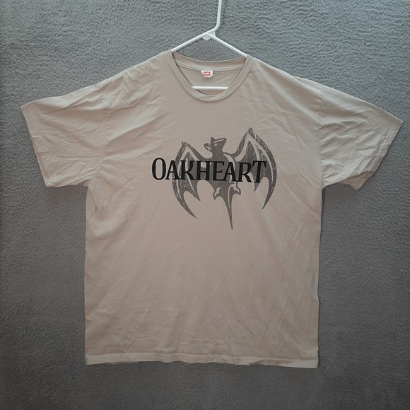 Hanes Other - Bacardi Oakheart Shirt Adult 2XL XXL Tan College Tee Party University Bartender